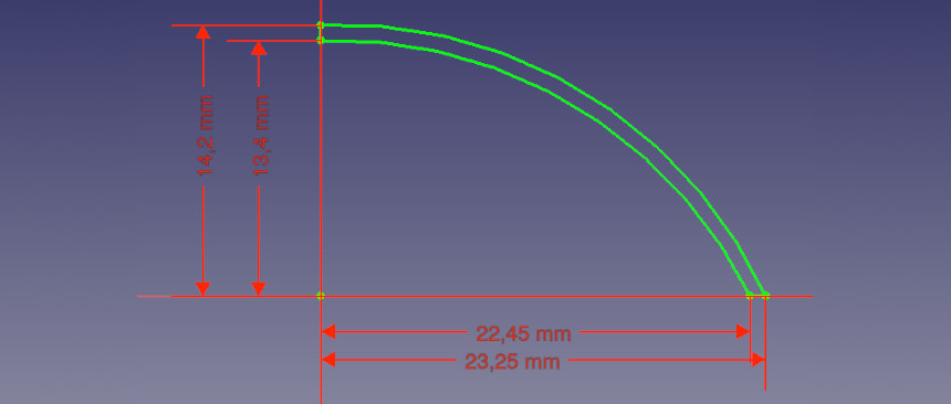 recreating the broken dust cap in FreeCAD